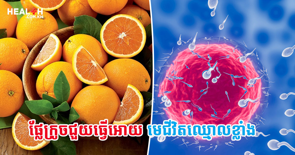 ផ្លែក្រូចជួយធ្វើអោយមេជីវិតឈ្មោលខ្លាំង