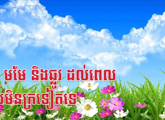 រោង មមែ និងឆ្លូវ ដល់ពេលដែលមិនក្រទៀតទេ