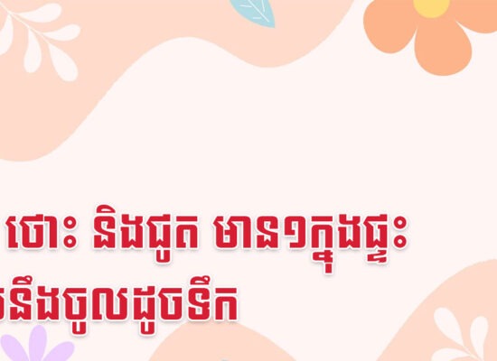 មមែ ថោះ និងជូត មាន១ក្នុងផ្ទះ លុយនឹងចូលដូចទឹក