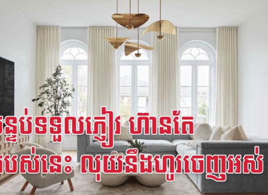 ក្នុងបន្ទប់ទទួលភ្ញៀវ ហ៊ានតែមានរបស់នេះ លុយនឹងហូរចេញអស់