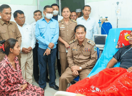 វីរកងទ័ពជួរមុខ១រូប ហត់ក្អកធ្លាក់ឈាម ទទួលបានការសង្គ្រោះបន្ទាន់នៅខេត្តពោធិ៍សាត់